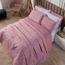 Ver imagem 2 de Cobre Leito Colcha King 3 Peças Percal 150 Fios Essencialle - Coração