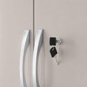 Ver imagem 4 de Conjunto Dois Armários Multiuso NT4020 4 Portas 8 Prateleiras MDP Off White Notável Móveis