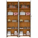 Ver imagem 3 de Conjunto Dois Armários Multiuso NT4020 4 Portas 8 Prateleiras MDP Off White Notável Móveis