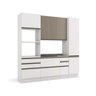 Cozinha Modulada Kappesberg Maxxi 4 Peças (1 Armário + 1 Balcão + 2 Paneleiros) Cpt56 Branco ( - 4