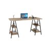 Escrivaninha Cavalete 150cm 4 Prateleiras Estilo Industrial Kuadra  - 3