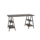 Ver imagem 4 de Escrivaninha Mesa Escritório Cavalete 150cm 4 Prateleiras Estilo Industrial Kuadra