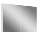 Ver imagem 1 de Armário Aéreo para Banheiro 100cm com 02 Portas e Espelho Malbec B06 Branco - Lyam Decor