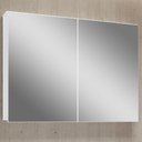 Ver imagem 3 de Armário Aéreo para Banheiro 100cm com 02 Portas e Espelho Malbec B06 Branco - Lyam Decor