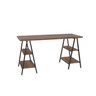 Escrivaninha Cavalete 150cm 4 Prateleiras Estilo Industrial Kuadra  - 4