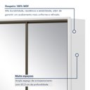 Ver imagem 3 de Guarda Roupa Casal 3 Portas de Correr 6 Gavetas com Espelho e Pés 100% MDF Spazio Super Glass Yescasa Branco