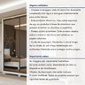 Guarda Roupa Casal com 3 Espelhos 3 Portas de Correr 6 Gavetas e Pés 270,5cm Spazio Super Glass 100% MDF - 14