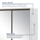 Ver imagem 3 de Guarda Roupa Casal com 3 Espelhos 3 Portas de Correr 6 Gavetas e Pés 270,5cm Spazio Super Glass 100% MDF