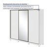 Guarda Roupa Casal com Espelho 3 Portas de Correr 6 Gavetas e Pés 270,5cm Spazio Glass Espresso Móveis 100% MDF - 6
