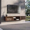 Ver imagem 4 de Rack Flutuante TV 75 Moderno Madeira 175 cm Castanho Rian Idimex