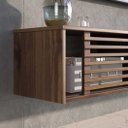 Ver imagem 6 de Rack Flutuante TV 75 Moderno Madeira 175 cm Castanho Rian Idimex