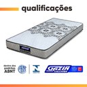Ver imagem 5 de Cama Box Solteiro Baú Colchão de Espuma D20 Supreme Branco 78x188x53cm Gazin
