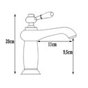 Ver imagem 6 de Torneira de Banheiro Luxo Clássica Retro Vintage Bico Aerador Misturador Monocomando Aço Inox Bronze