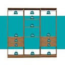 Ver imagem 6 de Closet 4 Gavetas Alasca Freijó Carraro