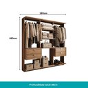Ver imagem 4 de Closet 4 Gavetas Alasca Freijó Carraro