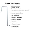 Ver imagem 2 de 3 Ganchos P/ Pendurar Planta Caibro 50cm Grande 8cm Abertura
