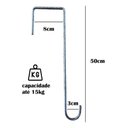 Ver imagem 3 de 3 Ganchos P/ Pendurar Planta Caibro 50cm Grande 8cm Abertura