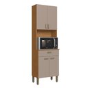 Ver imagem 2 de Torre Quente Modulada para Forno Fidelitá Mariana 60cm 4 Portas 1 Gaveta Freijó/camurça