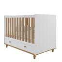 Ver imagem 5 de Quarto de Bebê com 1 Berço 1 Cômoda 3 Gavetas e 1 Guarda Roupa 4 Portas 4 Gavetas Picolé Espresso Mó
