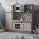 Ver imagem 1 de Cozinha Brinquedo Infantil com Refrigerador Lima Cinza