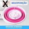 Mini Maquina Lavar Usb com Balde 4 Litros Retratil Portatil Lavanderia Casa Pequena Roupas - 2