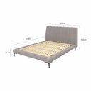 Ver imagem 4 de Cama King Estofada com Cabeceira Moon Cinza