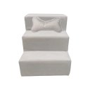 Ver imagem 1 de Escada para Pet 3 Degraus Veludo para Gatos e Cachorros Bege