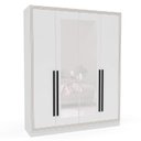 Ver imagem 4 de Guarda Roupa 161,1cm 4 Portas com Espelho 240851 Valência Politorno Móveis