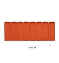 Ver imagem 2 de Cabeceira Estofada Queen Modulada Adesivada Veludo Terracota