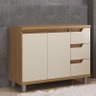 Gabinete de Banheiro 100cm sem Cuba Ref 1000 Cewal - Itapuã/off White - 1