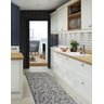 Tapete Passadeira Emborrachada Pvc Antiderrapante 0,65x3,00m Folha Grafite - 2