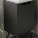 Ver imagem 7 de Gabinete 1 Porta com Cuba para Banheiro Bn3630x41 Preto Tecno Mobili