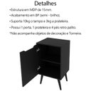 Ver imagem 5 de Gabinete 1 Porta com Cuba para Banheiro Bn3630x41 Preto Tecno Mobili