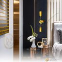 Ver imagem 5 de Luminária de Teto 3 Spots Orientável Sobrepor Gu10 Alumínio Dourado Bivolt Sala Cozinha Gourmet