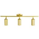 Ver imagem 4 de Luminária de Teto 3 Spots Orientável Sobrepor Gu10 Alumínio Dourado Bivolt Sala Cozinha Gourmet
