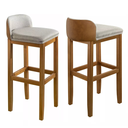 Ver imagem 2 de Kit 2 Banqueta Alta Encosto Cozinha Area Gourmet Americana Padrão Estofamento Confortavel