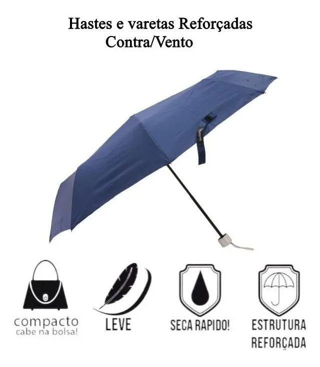 Sombrinha Resistente Manual Prova de Vento Voyagem L-010l - 2