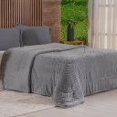 Ver imagem 3 de Edredom Casal Plush Sense Dupla Face 100% Poliéster 210x230cm Tessi Ardósia
