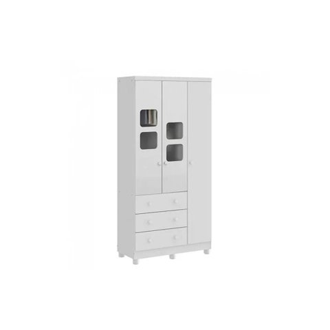 Guarda-roupa Peroba Uli New 3 Portas 3 Gavetas