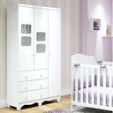 Ver imagem 4 de Guarda-roupa Peroba Uli New 3 Portas 3 Gavetas