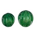 Ver imagem 1 de Conjunto de 2 Esferas Murano Verdes P e M Casa Del Grande Objetos Decorativos