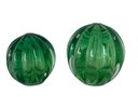 Ver imagem 1 de Conjunto de 2 Esferas Murano Verdes Tamanhos P e m | Casa Del Grande