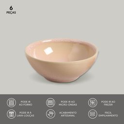 CONJUNTO C/ 6 CUMBUCAS COUP STONEWARE LITCHI 13,5x5,5 CM - 3