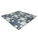 Ver imagem 4 de Pastilha de Vidro para Cozinha Cristal Cosmo Cromado 30x30cm