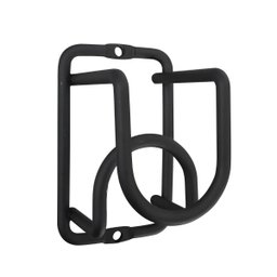 Kit 12 Mini Adega Cube para 1 Garrafa de Vidro de Parede para Vinho Espumante Preta - 2