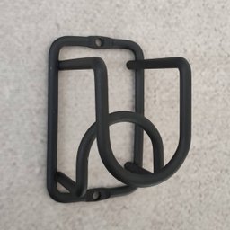 Kit 12 Mini Adega Cube para 1 Garrafa de Vidro de Parede para Vinho Espumante Preta - 3