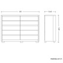 Ver imagem 4 de Cômoda Duetto 10 Gavetas Cinamomo/off White