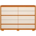 Ver imagem 2 de Cômoda Duetto 10 Gavetas Cinamomo/off White