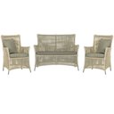 Ver imagem 1 de Jogo Sofá e 2 Poltronas de Área Igapó Alumínio Pintura Fendi Corda Náutica Estofado 8 Trama