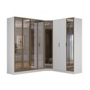 Ver imagem 2 de Roupeiro Modulado Ravi Mdf 8 Portas Reflecta 243,5x232,2cm Branco 1110